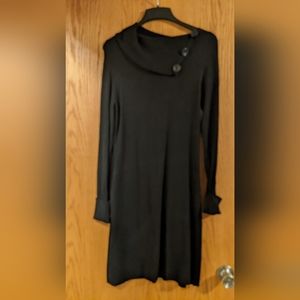 AB Studio black sweater dress. Small.